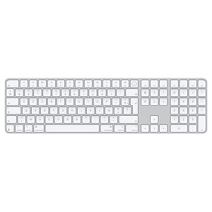 Apple Magic Keyboard avec Touch ID et pave numerique Francais Touches blanches
