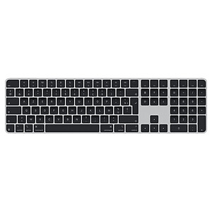 Apple Magic Keyboard avec Touch ID et pave numerique Francais Touches noires
