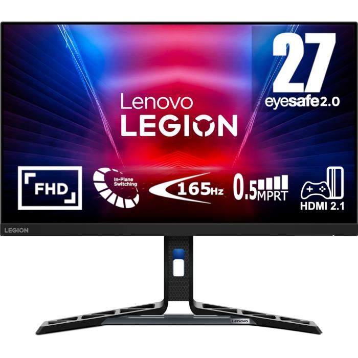 Ecran PC Gamer LENOVO Legion R27i 30 27 IPS FHD 180Hz OD 05ms HDMI 2 1 DP 1 4 FreeSync Premium Ergonomique
