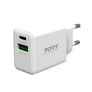 PORT Connect Chargeur Secteur Combo USB C Power Delivery USB A
