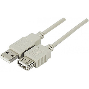 Rallonge USB 2 0 Type AA Male Femelle 3 m
