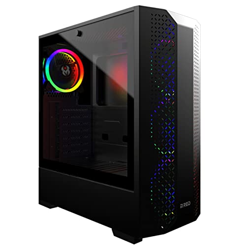 MRED Boitier PC Gamer ATX Black RGB Dream Eyes
