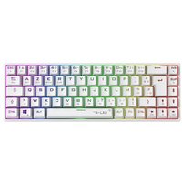 Clavier gaming Azerty sans fil mecanique The G Lab Keyz Titanium WL White
