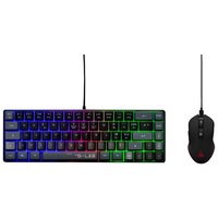 Pack 2 en 1 clavier gaming filaire Azerty The G Lab Combo Hydrogen BKG et souris gaming filaire Black