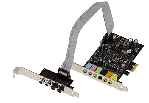 KALEA INFORMATIQUE Carte controleur Son PCIe PCI Express 7 1 canaux avec Chipset CMedia Oxygen CM8828 et CM9882A Entrees et Sorties digitales SPDIF 
