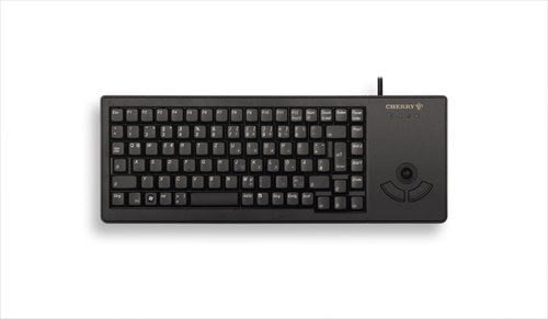 Cherry G84 5400 TRACKBALL KEYBOARD Clavier filaire miniature, trackball, USB, Black, AZERTY FR