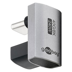 Goobay Adaptateur USB C Male vers USB C Femelle en U a 180A
