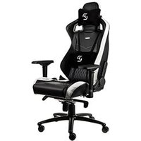 NobleChairs EPIC Series Noir Blanc Bleu Simili Cuir 4D
