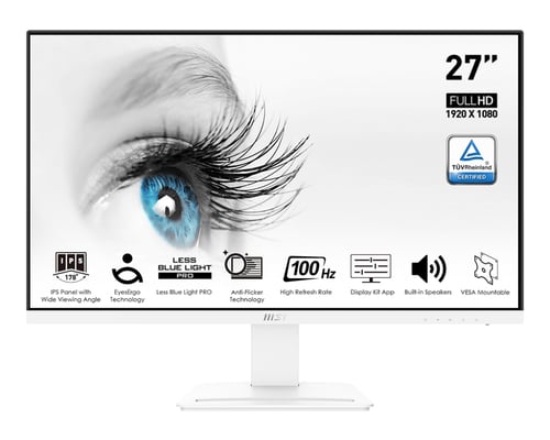 MSI MP273AW 27 FHD 100Hz IPS 1ms FreeSync Blanc
