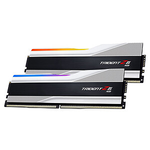 G Skill Trident Z5 32 Go 2x16Go DDR5 6400 MHz CL30 Silver
