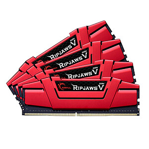 G Skill RipJaws 5 Series Red 64 Go 4 x 16 Go DDR4 3000 MHz CL16
