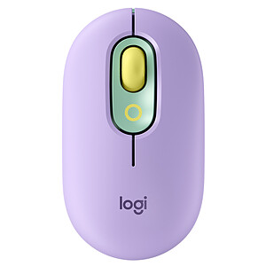 Logitech Logitech POP Daydream Wireless Mouse Emoji Personnalisable 4000DPI Lilas
