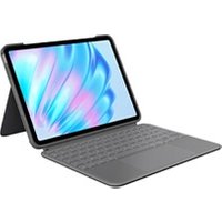 Logitech Combo Touch pour iPad Air 11 pouces M2 iPad Air 4e et 5e generations 2020 20222024 Etui clavier Clavier retroeclaire amovible avec support Clavier Francais AZERTY Grey
