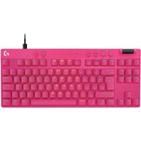 G PRO X TKL RAPID, clavier gaming filaire sans pave numerique avec touches analogiques magnetiques, RVB Rose
