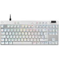 G PRO X TKL RAPID, clavier gaming filaire sans pave numerique avec touches analogiques magnetiques, RVB White
