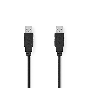 Nedis Cable USB A USB A 2 m Black
