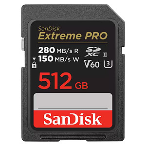 SanDisk Extreme PRO UHS II V60 512 Go
