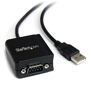 StarTech com Cable adaptateur USB vers serie DB9 RS232 M M 1 8 m