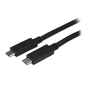 StarTech com Cable USB C 3 0 avec Power Delivery 100W Certifie USB IF M M 1 m
