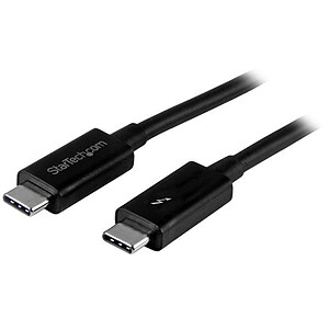 StarTech com Cable Thunderbolt 3 20 Gb s USB C Compatible Thunderbolt USB et DisplayPort M M 1 m Black