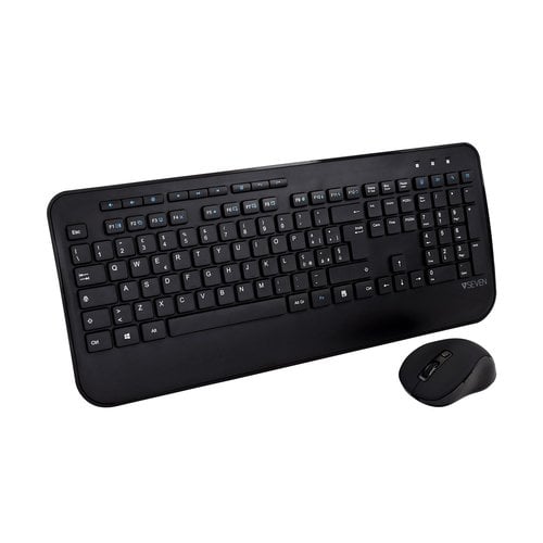 V7 Clavier QWERTY italien complet avec repose mains CKW300IT a�� Black