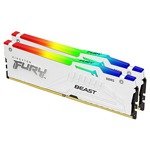 Kingston FURY Beast 32 Go 2x16Go DDR5 6800 MHz CL34 White
