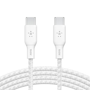 Belkin Cable USB C Renforce 100 W 3 m White