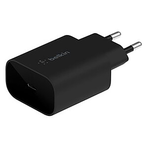 Belkin Chargeur Secteur USB C 25 W pour iPhone 20 W et Samsung 25 W Black
