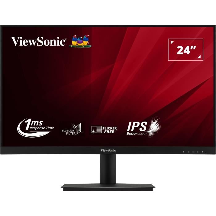 Ecran PC VIEWSONIC VA240 H 2 24 FHD Dalle IPS 1 ms 75 Hz HDMI VGA