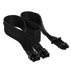 Corsair cable 600W 12 4A�broches PCIe GenA�5 Black