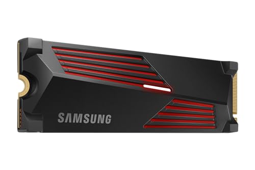 Samsung SSD Interne 990 PRO avec dissipateur NVMe M 2 PCle 4 0 1 To Vitesse de lecture jusqu a 7 450 Mo s Gestion Intelligente de la chaleur MZ V9P1T0CW